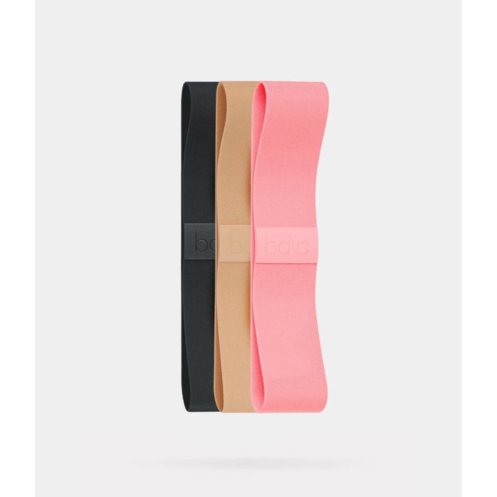 NEW BALA Fitness Bands Trio - Black, Pink, Tan - Picture 3 of 10